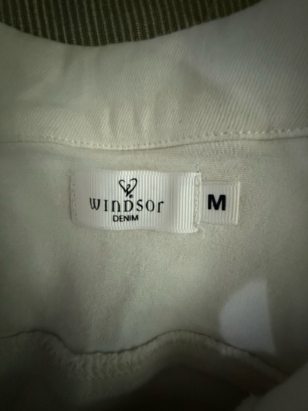 Windsor Denim White Short-Sleeve Romper W/Button-Up Front M - Picture 4 of 12